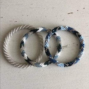 Lily and Laura | Set of 3 beaded bracelets